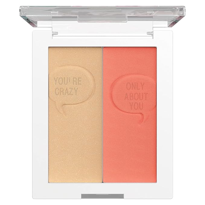 wet n wild Saved By The Bell Highlighter + Illuminator Glow Face Duo, Highlighter Makeup Powder, Illumniator Makeup Powder, Cruelty-Free Makeup, Relationship Goals,1114533-Velvo Beauty