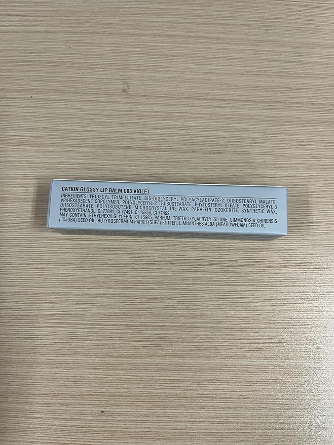 CATKIN Glossy Lip Balm Ultra Hydating Glow Lip Tinted Jelly Plump Melting Balm Shea Butter Repair Soothing For Dry Lips Dewy Finished 0.12 oz C03 VIOLET-Velvo Beauty