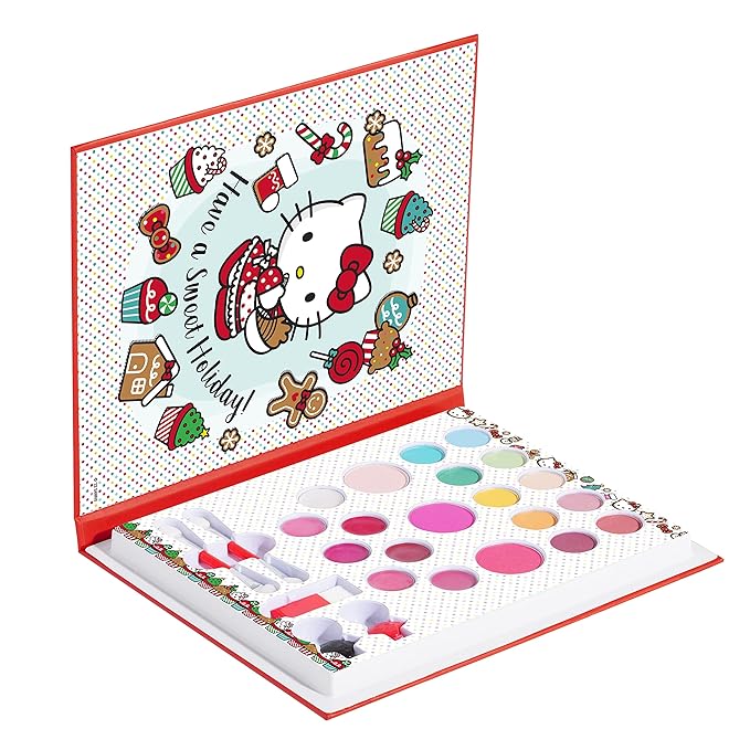 Lip Smacker Hello Kitty Holiday Beauty Book Makeup Set For Girls-Velvo Beauty