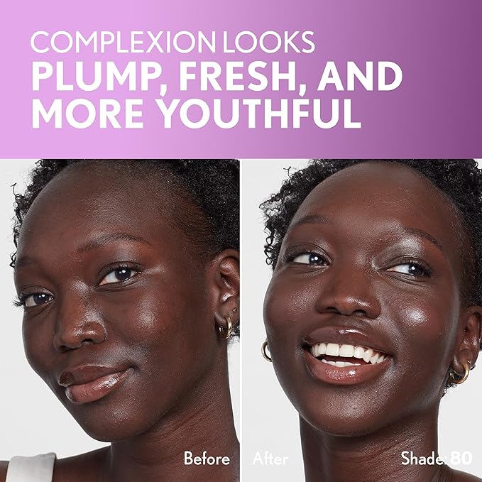 Covergirl Simply Ageless Skin Perfector Essence Foundation, 80 Deep, Tinted Skin Perfector, Skincare Makeup Hybrid, Sheer Tint, Radiant Finish, Skin-Like Finish, Vegan Formula, 1.0oz-Velvo Beauty