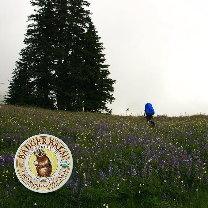 Badger - Unscented Dry Skin Balm, Sensitive Skin Balm, Moisturizing Balm for Dry Cracked Skin, Unscented Balm, Skin Moisturizer Balm, 2 oz-Velvo Beauty