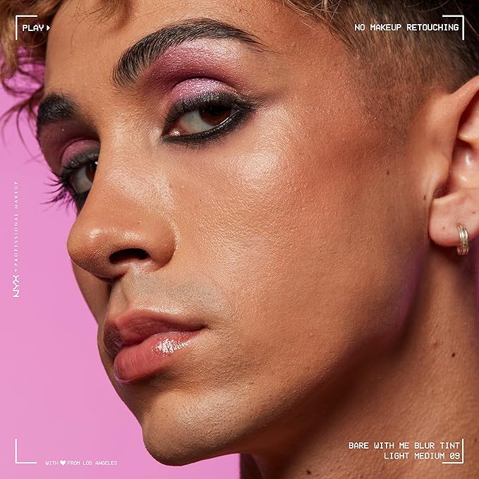 NYX PROFESSIONAL MAKEUP Bare With Me Blur Skin Tint Foundation Make Up with Matcha, Glycerin & Niacinamide - Light Medium-Velvo Beauty