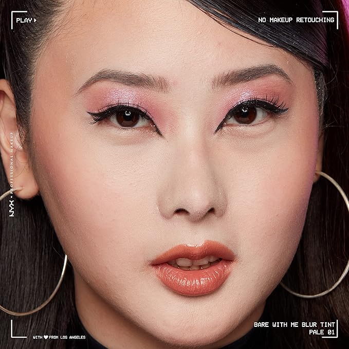 NYX PROFESSIONAL MAKEUP Bare With Me Blur Skin Tint Foundation Make Up with Matcha, Glycerin & Niacinamide - Pale-Velvo Beauty