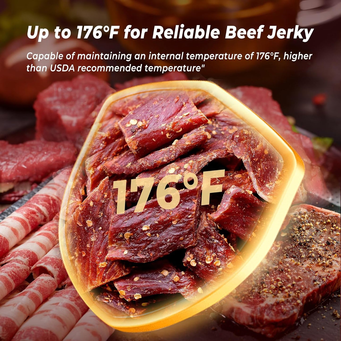 Food Dehydrator Machine - 5 Stainless Steel Trays, Digital Adjustable Timer, 400W, 176°F, Temperature Control, Mini Dryer for Jerky, Herb, Meat, Beef, Fruit and Dog Treats, Model 2015YJ, Silver-Velvo Beauty