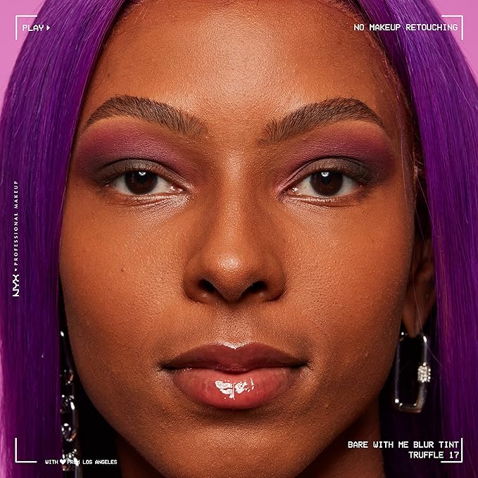 NYX PROFESSIONAL MAKEUP Bare With Me Blur Skin Tint Foundation Make Up with Matcha, Glycerin & Niacinamide - Truffle-Velvo Beauty