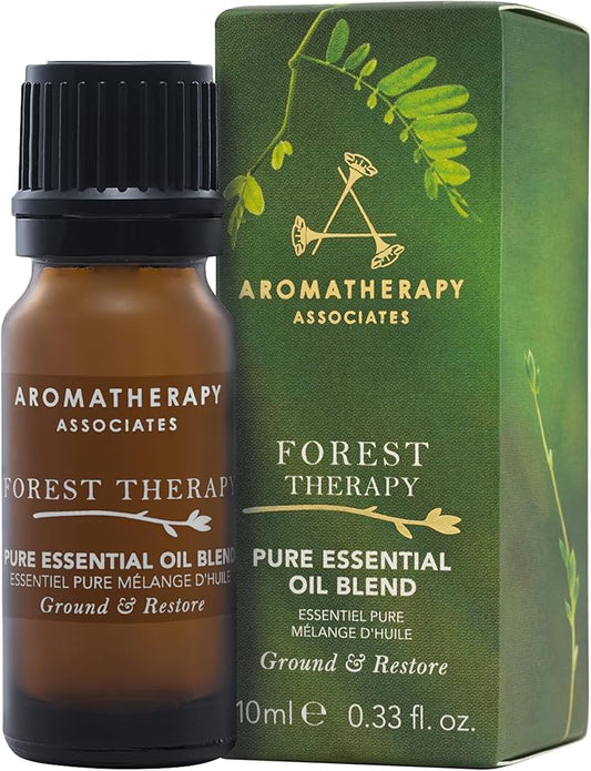 Aromatherapy Associates Forest Therapy Pure Essential Oil Blend. Premium Undiluted Blend to Bring The Outside in. Hand-Crafted with Pink Pepper, Cypress and Ho Wood (0.33 fl oz)-Velvo Beauty