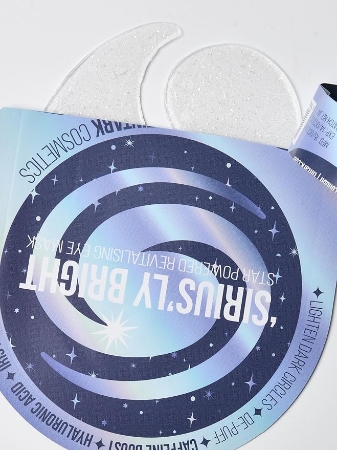 SIRIUS'LY BRIGHT Under Eye Patches 28 Pairs, Reduce Dark Circles Puffiness Bags, Rejuvenate Eye Mask, Eye Gel Pads with Caffeine Boost, Hyaluronic acid, Iris Moss Extract, Gifts for Women and Men-Velvo Beauty
