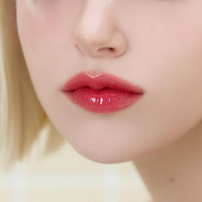 AOU GLOWY TINT BALM Tinted Lip Balm with Natural Gloss Instant Hydration for Chapped Lips 0.12Oz (04 Cherry Balm)-Velvo Beauty