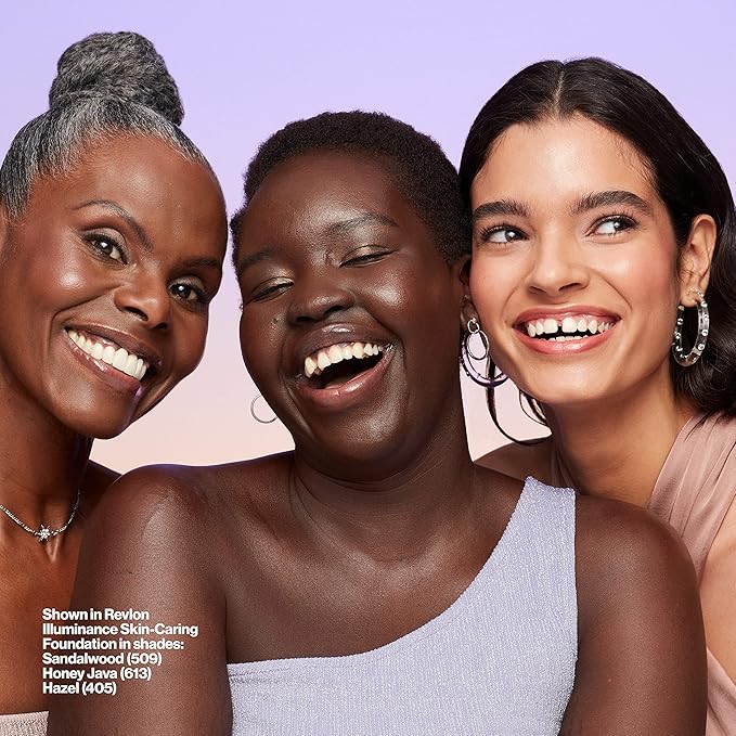 Revlon Illuminance Skin-Caring Liquid Foundation, Hyaluronic Acid, Hydrating and Nourishing Formula with Medium Coverage, 617 Ebony (Pack of 1)-Velvo Beauty