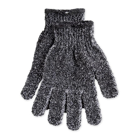 Urbana Spa Prive Men's Bamboo Charcoal Collection, Exfoliating Gloves-Velvo Beauty