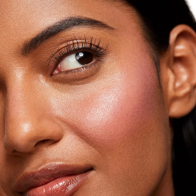 Saie Dew Blush - Lightweight Liquid Blush with a Blendable + Buildable Cream Finish - Dewy Cheek Tint with Doe Foot Wand Makeup Applicator - Cool Baby Pink Blush - Baby (.40 oz)-Velvo Beauty