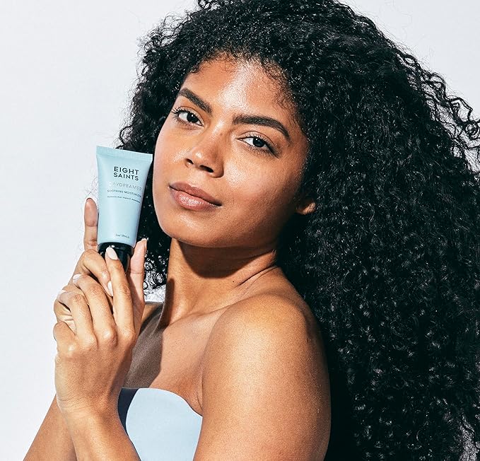 Eight Saints Daydreamer Soothing Anti Aging Face Moisturizer, Natural & Organic Fast Absorbing Oil Free Face Lotion With Hyaluronic Acid & Vitamin E, Hydrating Daily Facial Moisturizer, 2 Ounces-Velvo Beauty