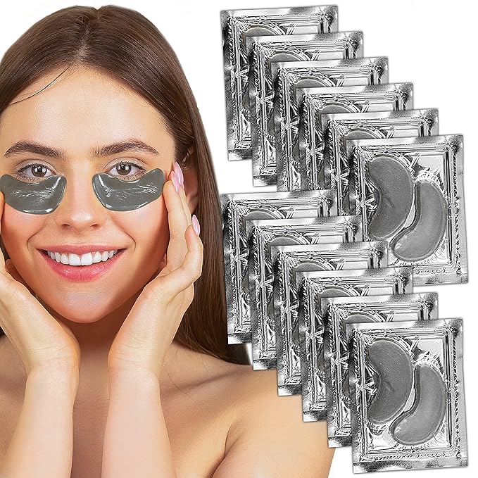 Under Eye Anti-Aging Eye Mask Collagen Patch Treatment for Minimizing Wrinkles, Puffy Eyes, Eye Bags, Dark Circles, Fine Lines Under the Eye, Looking Less Tired, Revitalizing, Moisturizing and-Velvo Beauty