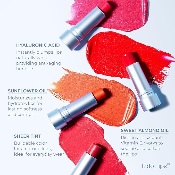 Tinted Lip Balm. Moisturizing Sheer, Buildable Lip Color with Hyaluronic Acid, Vitamin E and Rich Oil, Perfect Revitalizer for Chapped Lips. Beauty Plumper Moisturizer 0.21oz- Orchid-Velvo Beauty