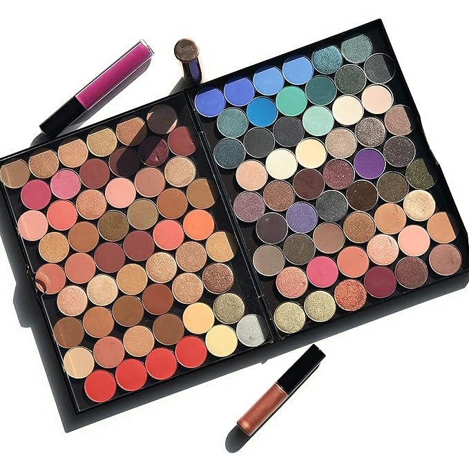 The Adept Palette in Praetorian Purple - Double Sided Magnetic Empty Palette with Divider, Holds Over 100 Standard Round Eyeshadow Pans, Hardshell Case-Velvo Beauty