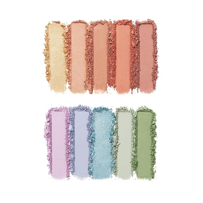 e.l.f. Perfect 10 Eyeshadow Palette, Ten Ultra-Pigmented Bright & Colorful Shades, Blendable Formula, Vegan & Cruelty-Free, So Bright Now-Velvo Beauty