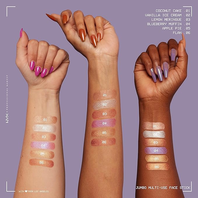 NYX PROFESSIONAL MAKEUP, Jumbo Multi-Use Face Highlighter Stick - Apple Pie-Velvo Beauty