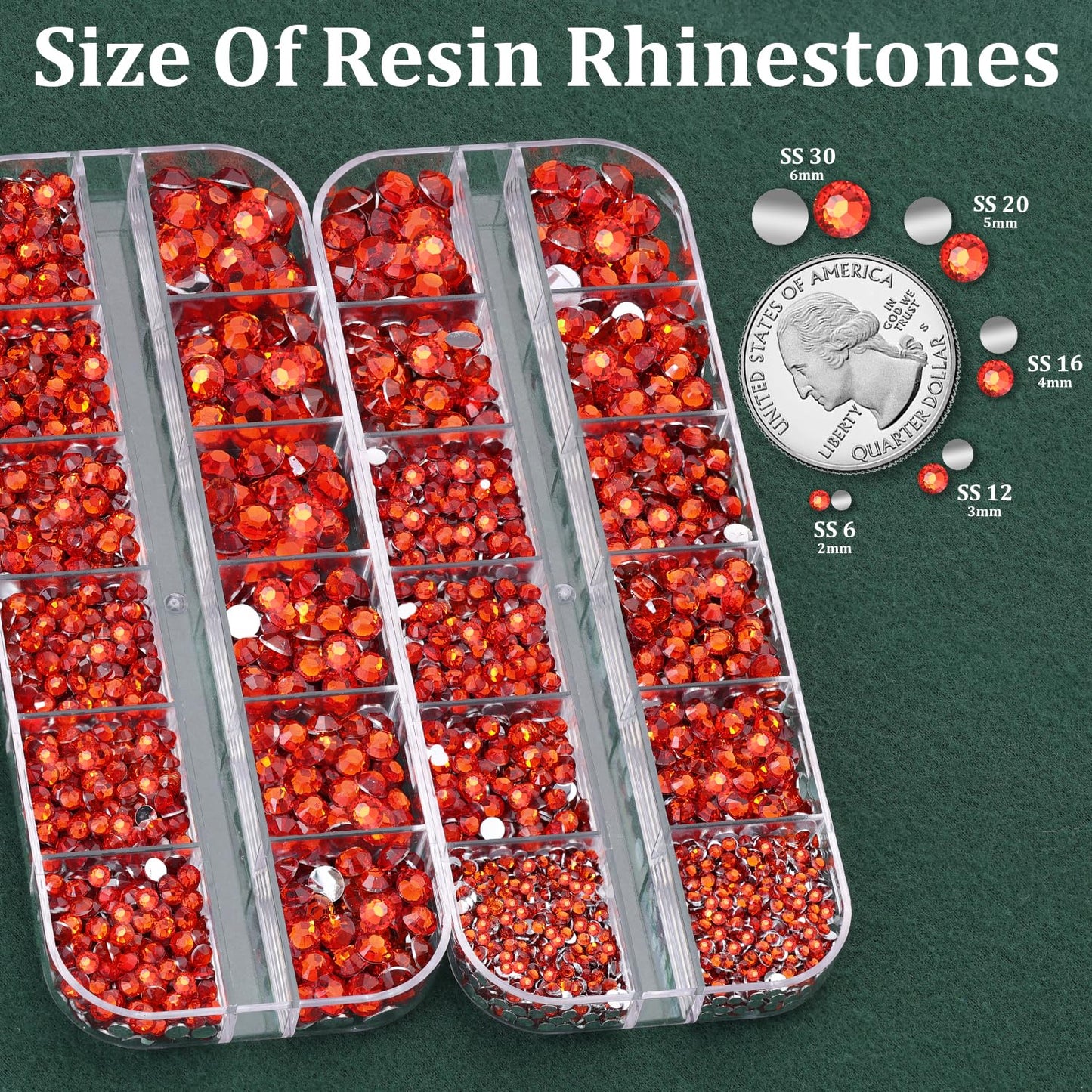 Resin Rhinestones for Crafting with B7000 Jewelry Glue, 2 Boxes Red Zircon Flatback Crystals with 3Pcs 10ml Glue for Bedazzling Crafts DIY Nail Art Makeup, Gems for Clothing Shoes-Velvo Beauty