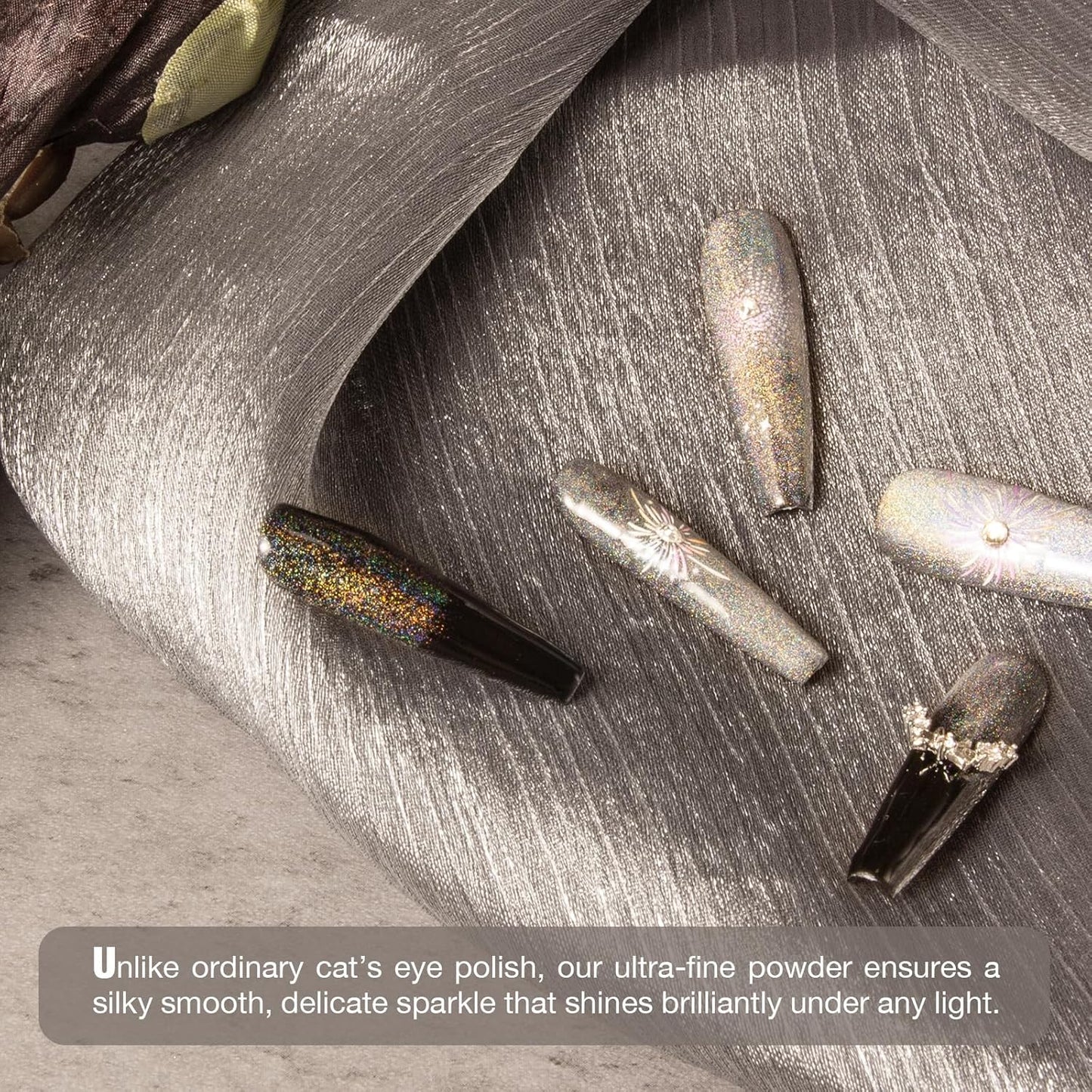 Cat Eye Gel Nail Polish with Magnet Stick, 15ml Magnetic Gel, Create Stunning Cat Eye Effects for DIY Manicures, Long-Lasting, Salon-Quality Finish, Rainbow Beam-Velvo Beauty