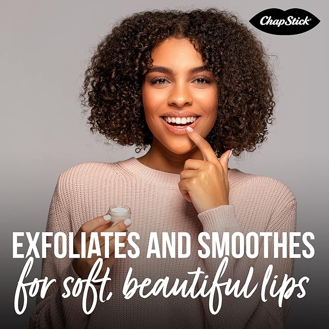 ChapStick Total Hydration Tinted Lip Balm Tubes and Lip Scrub Regimen Pack, Tinted Lip Moisturizer and Exfoliator - 0.12 Oz Lip Balm (4 Count) and 0.27 Oz Lip Scrub-Velvo Beauty