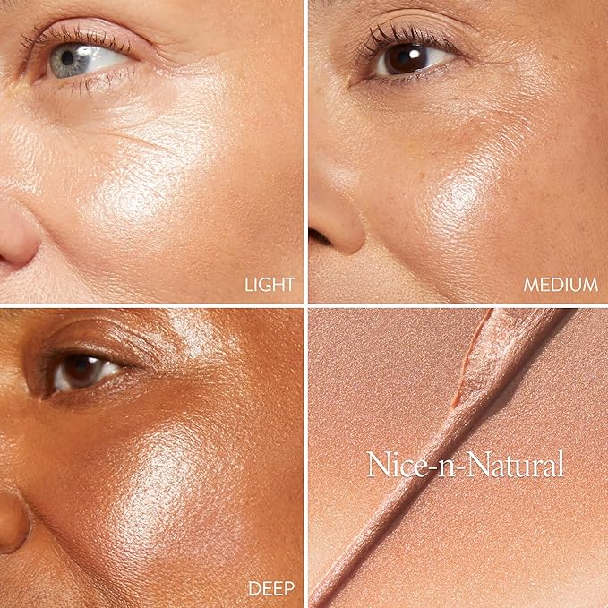 LAURA GELLER NEW YORK The Wonder Balm Complexion Enhancer - Hydrating Weightless Subtle Hint of Color + Glow for Mature Skin - Vegan Squalane - Apply to Cheeks & Lips (01 Nice-n-Natural)-Velvo Beauty