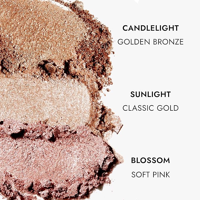 COVER FX Custom Enhancer Highlighter Makeup Palette - Buildable Illuminating Highlight - Use on Eyes, Cheeks and Body - Travel Friendly-Velvo Beauty