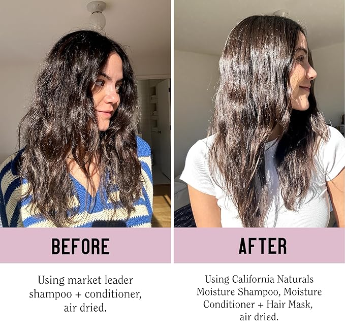 California Naturals Deep Repair Hair Mask, Paraben and Sulfate Free, Deep Conditioner for Dry, Damaged Hair, Nautral, Vegan, Hydrating and Conditioning, For Curly, Frizzy, All Hair Types, 12 fl oz-Velvo Beauty