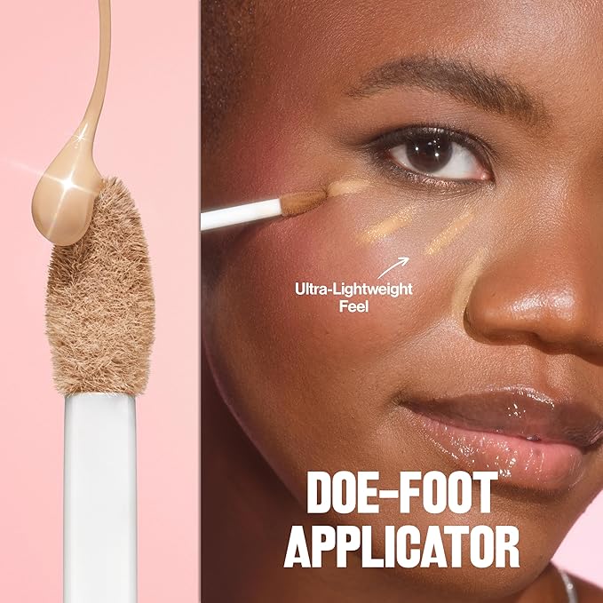 Revlon Glimmer Brightening Concealer, Liquid Under Eye Makeup, Made with Caffeine, Vitamin C, & Stevioside, 165, 0.3 fl oz-Velvo Beauty