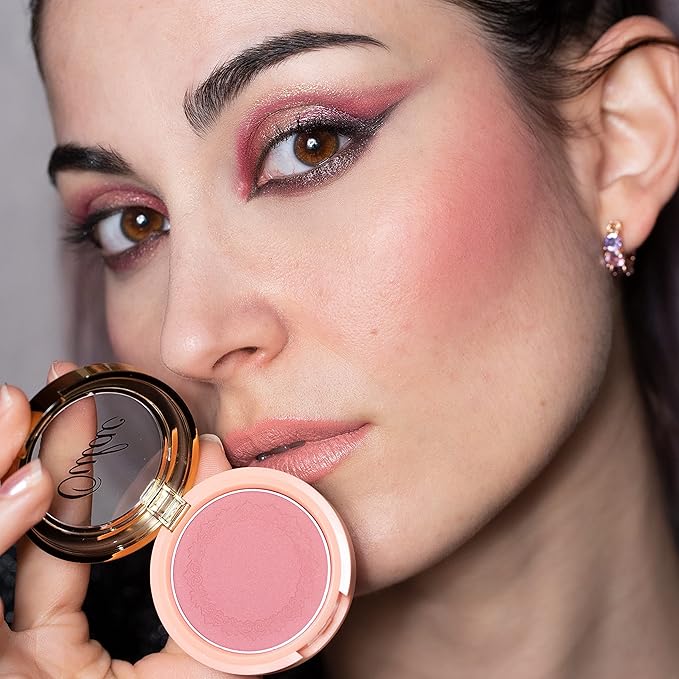 OULAC Blush Makeup Powder Mauve| Natural Matte Blush Cool Tone Skin Light Meidum | Buildable & Light Weight Smooth| Cruelty-Free Blush Vegan | 4.8g 11 Fatal Seduction (Mauve Wood Color)-Velvo Beauty