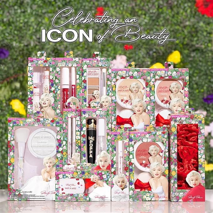 wet n wild Marilyn Monroe Collection PR Box - Makeup Set with Versatile Brushes, Buildable & Blendable Palettes, Vibrant Colors, & Lip Glosses for Unique Looks, Cruelty-Free & Vegan-Velvo Beauty