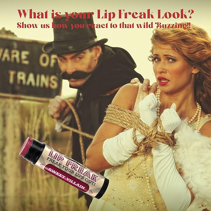 Doctor Lip Bang's BUZZING Lip Balm | Lip Freak | 100% All Natural | Cruelty Free | Sweet Villain | 2 Pack-Velvo Beauty