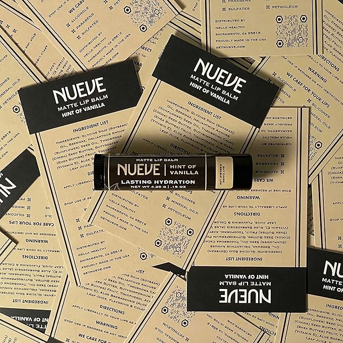 Lip Balm, Long-Lasting, Moisturizing Formula, Nourishing Lip Care, 100% Natural, Hint of Vanilla, Matte Finish (2)-Velvo Beauty