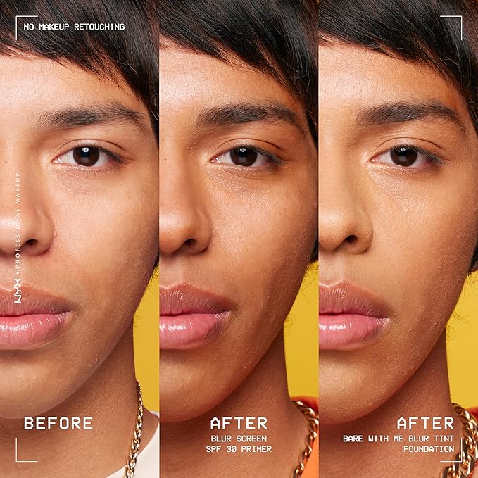 NYX PROFESSIONAL MAKEUP Blurscreen SPF 30 Primer, 3-in-1 Blurring Makeup Primer with Sunscreen, Vegan Formula with No White Cast or Greasy Feeling-Velvo Beauty