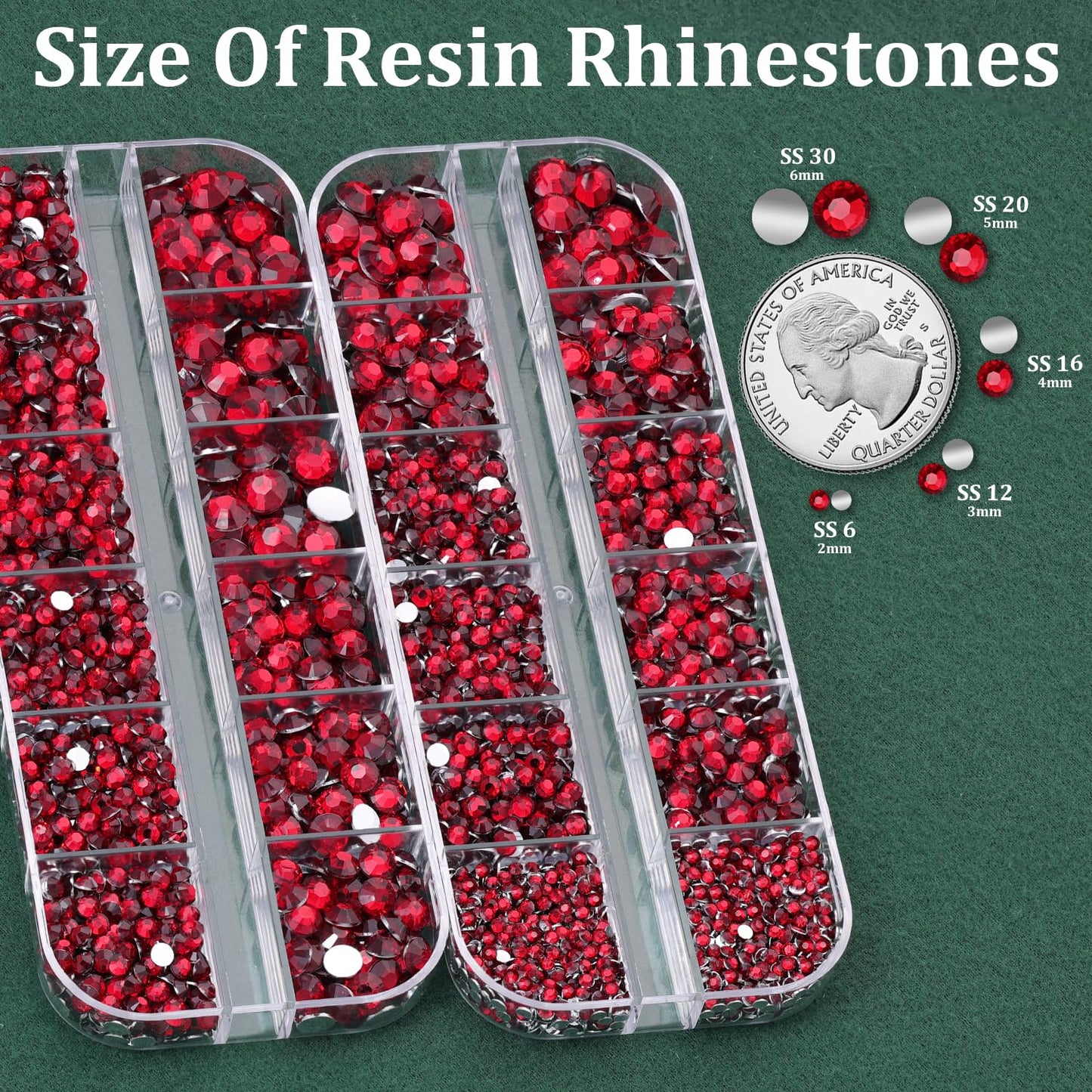 Resin Rhinestones for Crafting with B7000 Jewelry Glue, 2 Boxes Dark Red Flatback Crystals with 3Pcs 10ml Glue for Bedazzling Crafts DIY Nail Art Makeup, Gems for Clothing Shoes-Velvo Beauty