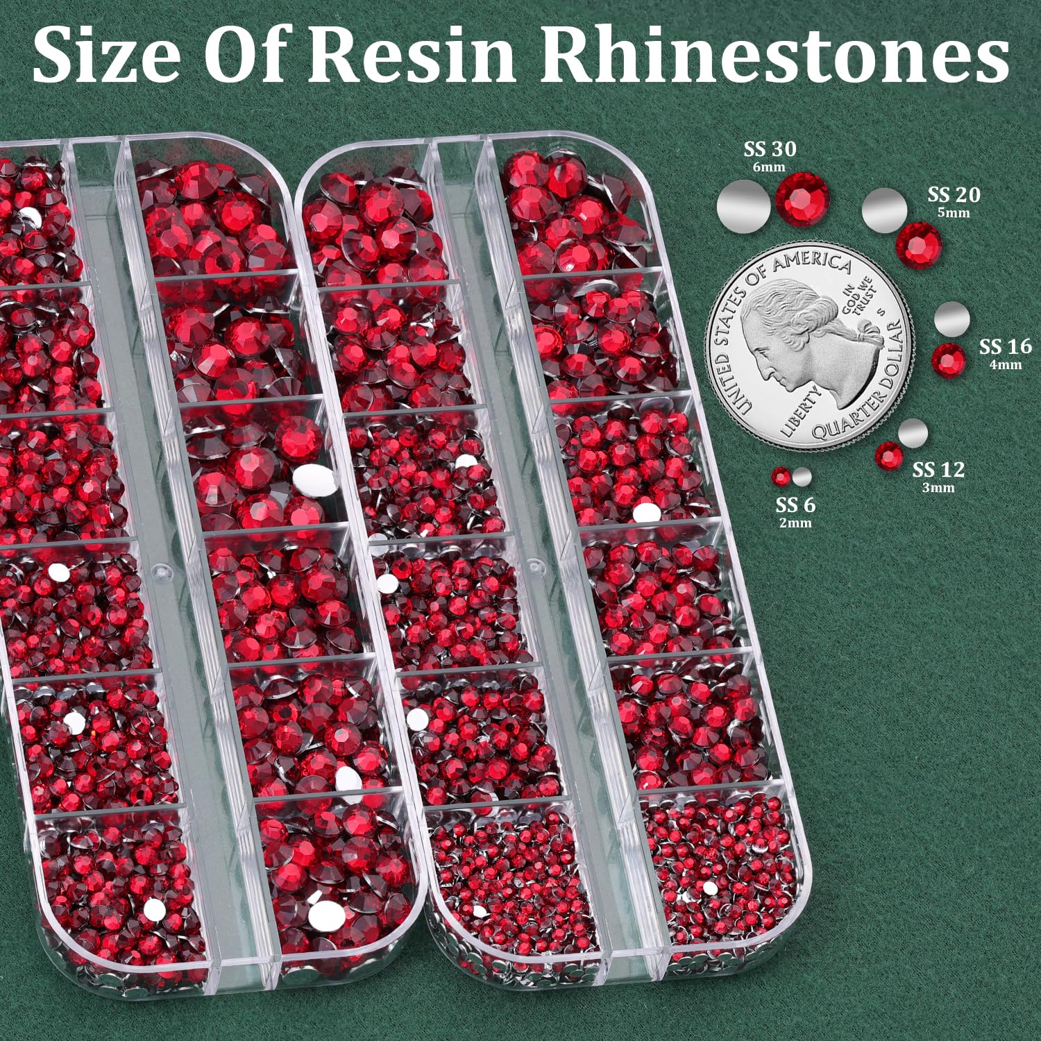 Resin Rhinestones for Crafting with B7000 Jewelry Glue, 2 Boxes Dark Red Flatback Crystals with 3Pcs 10ml Glue for Bedazzling Crafts DIY Nail Art Makeup, Gems for Clothing Shoes-Velvo Beauty