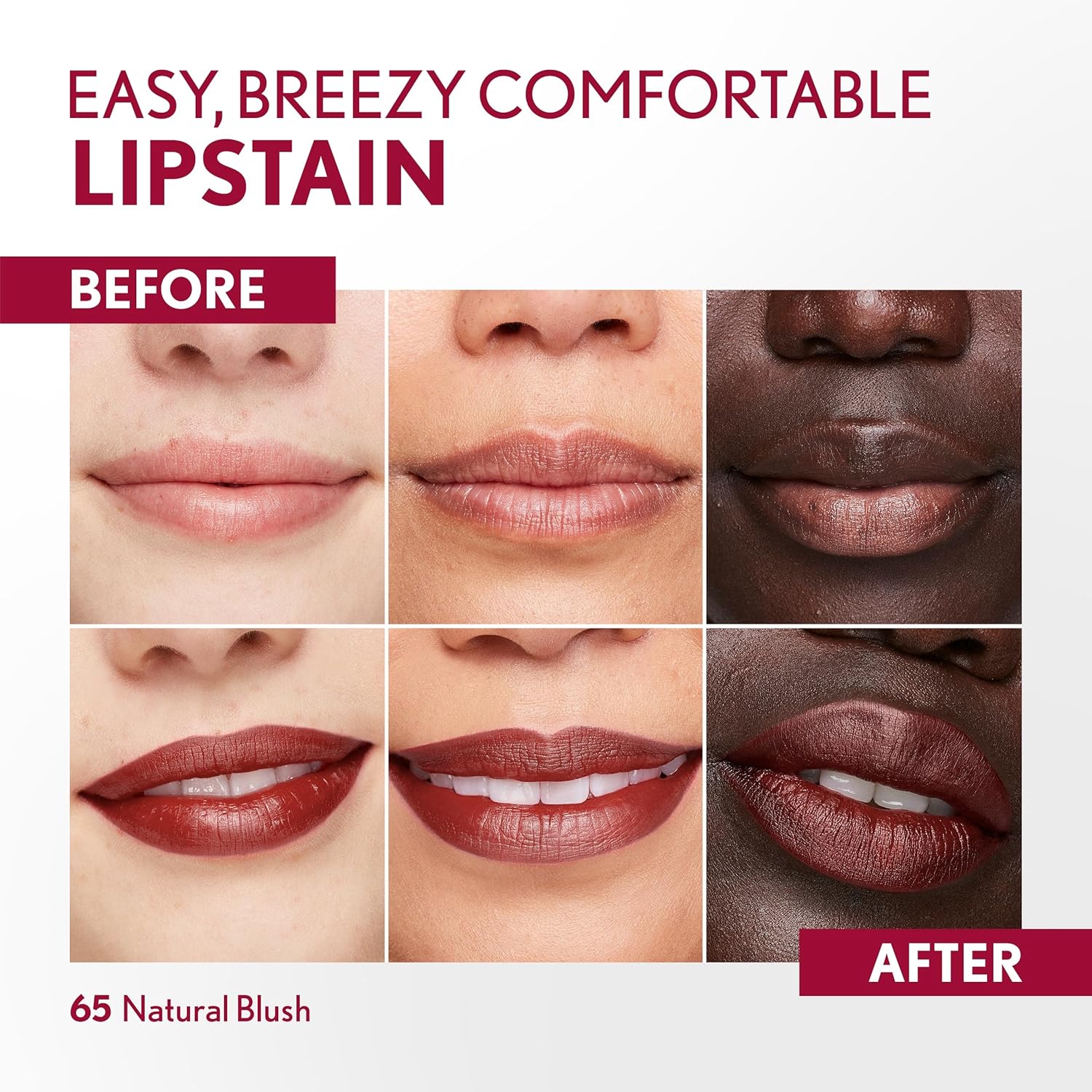 COVERGIRL Outlast, 65 Natural Blush, Lipstain, Smooth Application, Precise Pen-Like Tip, Transfer-Proof, Satin Stained Finish, Vegan Formula, 0.06oz-Velvo Beauty