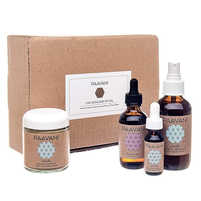 PAAVANI Ayurveda - Clarify Skincare Set - Remedy Acne Prone Skin - Hormonal Acne - Cystic Acne-Velvo Beauty