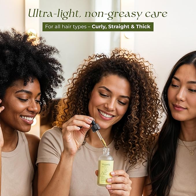 Natural Hair Growth Oil for Women infused with 10 Premium Botanic Oils plus Organic Rosemary Oil for Hair Growth | Salon-Grade Volumizing & Nourishment | Non-GMO Verified | 30-Day Supply-Velvo Beauty