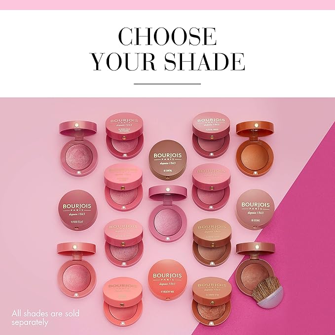 Bourjois Blush for Women, No. 34 Rose d'or, 0.08 Ounce-Velvo Beauty