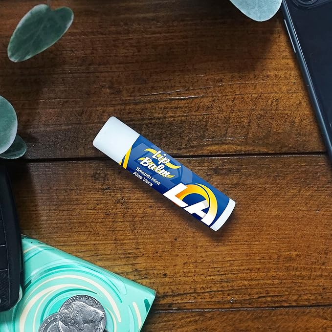 FANMATS 34693 Los Angeles Rams Smooth Mint SPF 15 Lip Balm-Velvo Beauty