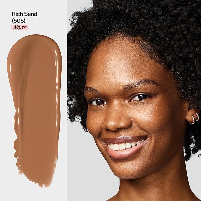 Revlon Illuminance Tinted Serum, Triple Hyaluronic Acid, Evens Out Skin Tone Over Time and Hydrates All Day, SPF 15, 505 Rich Sand, 0.94 fl oz.-Velvo Beauty