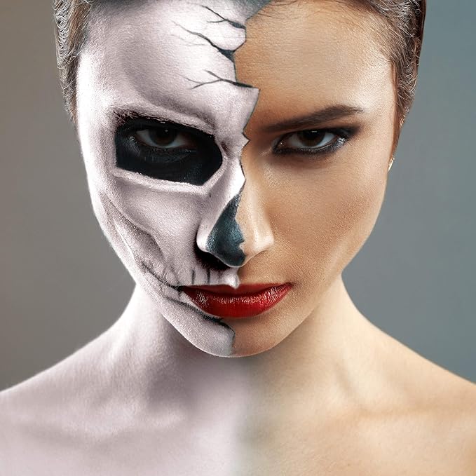 Mehron Makeup CreamBlend Stick | Face Paint, Body Paint, & Foundation Cream Makeup | Perfect for Halloween .75 oz (21 g) (Alabaster)-Velvo Beauty