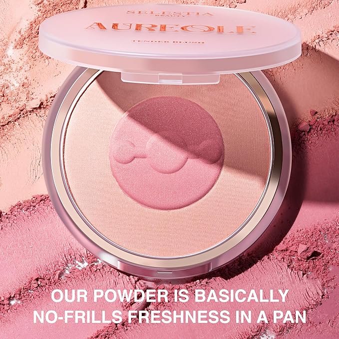 Blush Duo Aureole - High Pigmented Pink Blush for Cheeks - Blush Powder with Matte Finish - Easy-to-Blend Texture - Mix or Use Separately, 0.53 Oz-Velvo Beauty