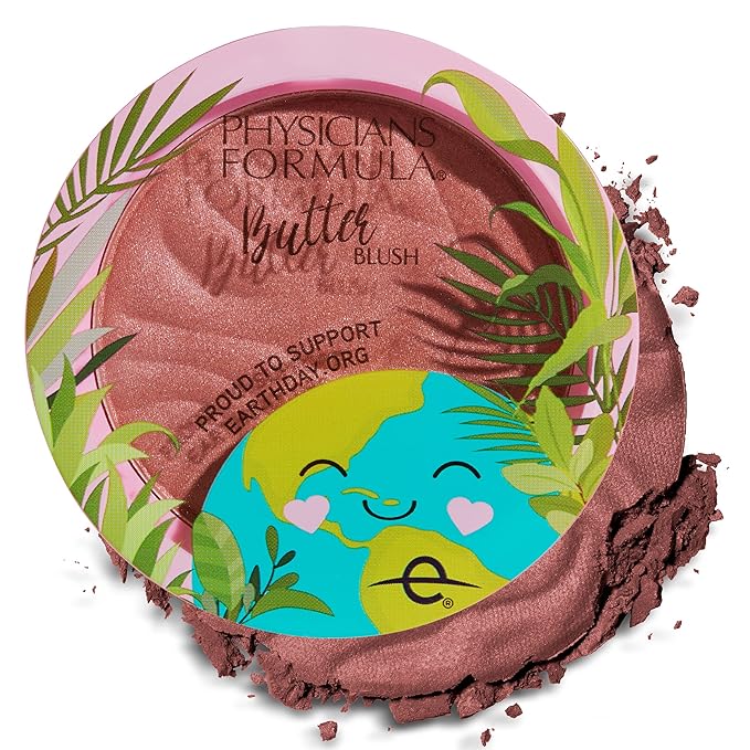 Physicians Formula Earth Day Butter Blush Powder Saucy Mauve, Clean Beauty, Dermatologist Tested, Vegan, Cruelty-Free-Velvo Beauty
