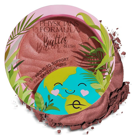Physicians Formula Earth Day Butter Blush Powder Saucy Mauve, Clean Beauty, Dermatologist Tested, Vegan, Cruelty-Free-Velvo Beauty