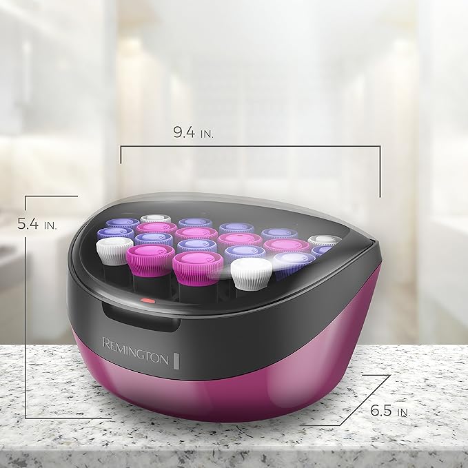 Remington Ionic Conditioning Hair Setter, 20 Velvet Hair Rollers, 6 Large (1¼”), 10 Medium (1"), 4 Small (¾”), Blowout Style Hair Curlers-Velvo Beauty
