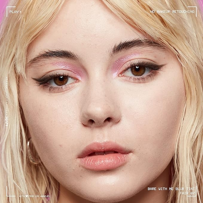 NYX PROFESSIONAL MAKEUP Bare With Me Blur Skin Tint Foundation Make Up with Matcha, Glycerin & Niacinamide - Fair-Velvo Beauty