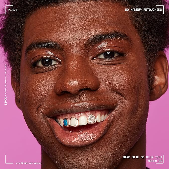 NYX PROFESSIONAL MAKEUP Bare With Me Blur Skin Tint Foundation Make Up with Matcha, Glycerin & Niacinamide - Mocha-Velvo Beauty