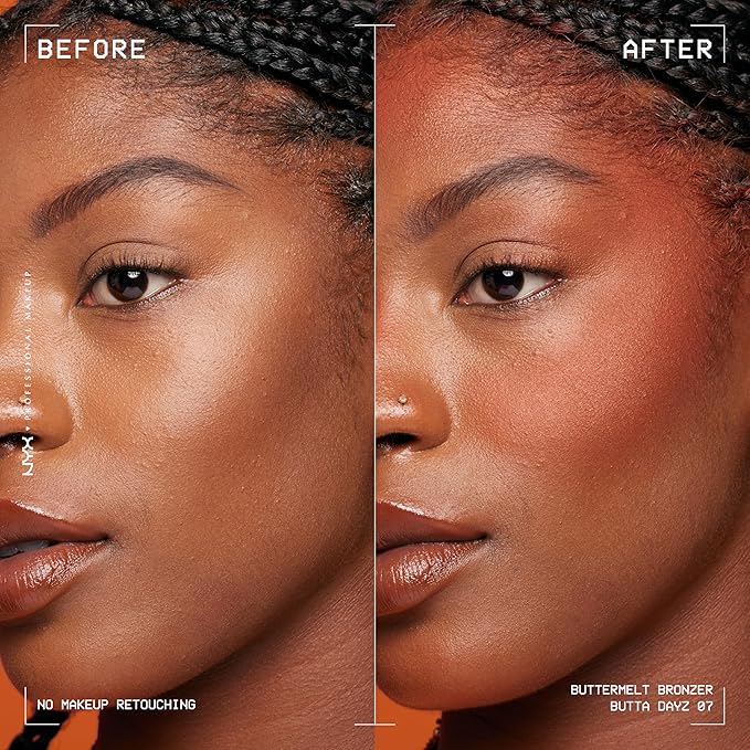 NYX PROFESSIONAL MAKEUP Matte Buttermelt Bronzer, Longwear Face Makeup with Up to 12 Hours of Wear, Vegan Formula - Butta Dayz-Velvo Beauty