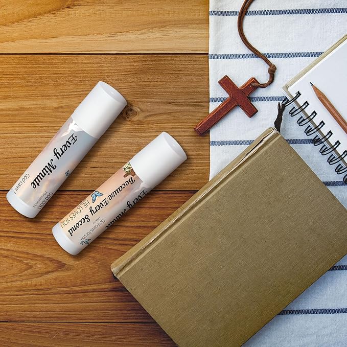 50 Pcs Christian Religious Gifts Bulk Bible Verse Lip Balms Favors Inspirational Scripture Gifts Sunday School Church Christmas Employee Appreciation Gifts for Women Men Staff Coworkers-Velvo Beauty